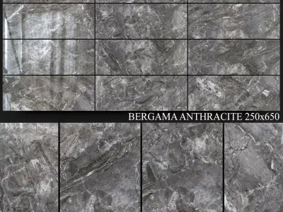 Yurtbay Seramik Bergama Anthracite 250x650 3D model
