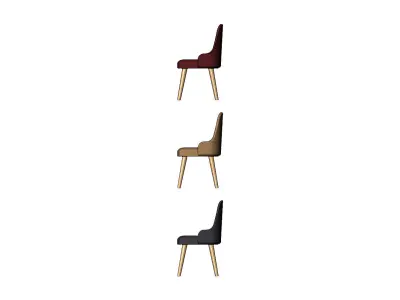 Miniature modern bentwood armchair mockups N03 3D print model
