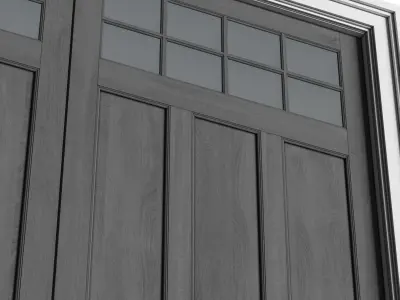 Automatic Classic Modern Garage Doors 3D model