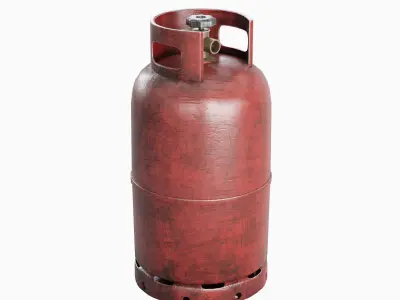 Dirty Gas Cylinder Set 3D model
