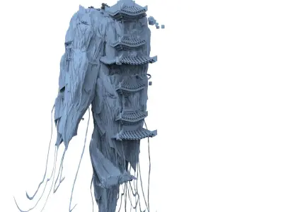 Solitary fortress 2  3D model