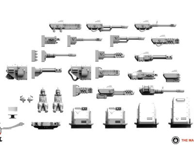 Valour Korps - Defense Turret 3D print model