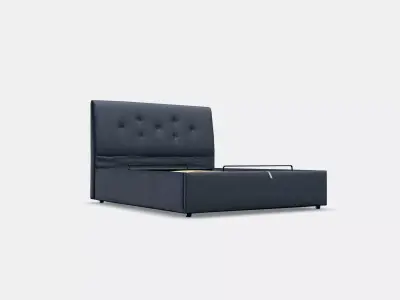IDANAS Upholstered ottoman bed Low-poly 3D model