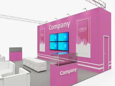Exhibition stand 4 3D model