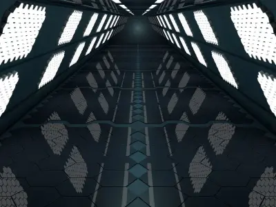Sci Fi Tunnel 3D model