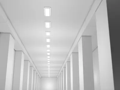 Sci Fi Room Low-poly 3D model