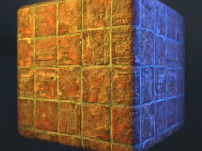 Red brick pavement texture 04 Texture