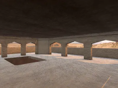 SciFi Desert Building 2 Low-poly 3D model