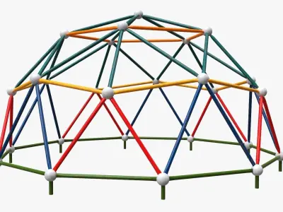 Playground climbing hemisphere 3D model