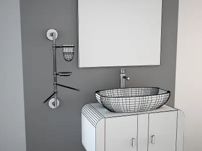 Tenda Dorica - Bruco set 3D model