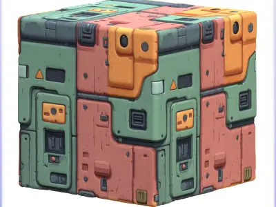 SciFi Seamless Texture Texture 6