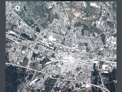 Cityscape Katowice Poland 3D model