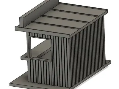 Food Booth - H0 Scale 3D print model