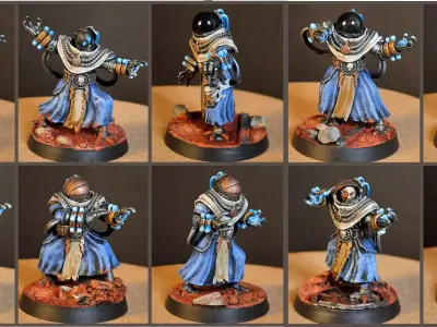 Dark Techno - Teslarite Channellers 3D print model