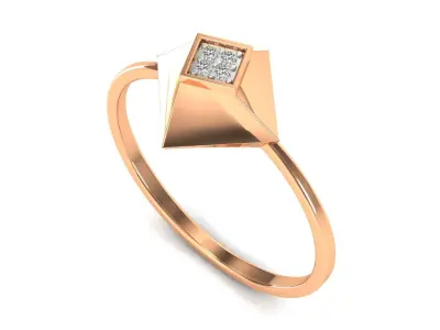 Ring-103 gold floor lamp 3D print model