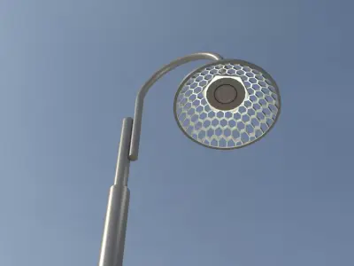 lilium light pole 3D model