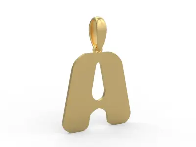 Initial Letters Pendant Sisyphus Light A 3D print model