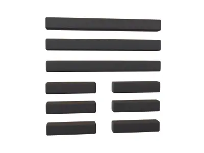 I Ching Hexagrams 12 pi v1 001 Low-poly 3D model