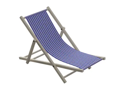 Beach Chair Low-poly 3D model purchase