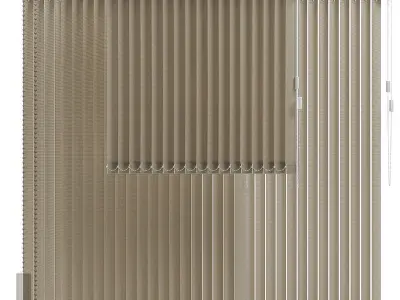 Vertical blinds 3D model