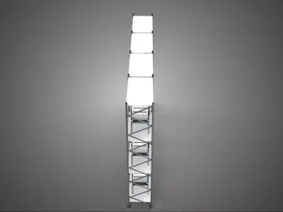 VERTICAL SHELF RACK TRAY ROTARY HYDROPONIC PLANT GARDEN TOWER 3D model