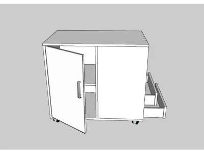 Smart Cabinet  Low-poly 3D model