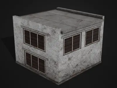 Electrical Substation Low-poly 3D model