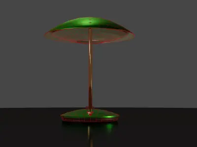 Desk table lamp 3D model PBR Free low-poly 3D model