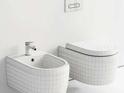 Duravit Qatego Wall-Hung WC 3D model