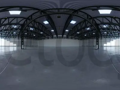 HDRI - Warehouse Interior 4 v1 Texture