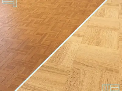 Parquet - Laminate - Wooden floor 2 in 1 Low-poly 3D model 168