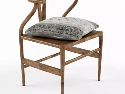 Wooden Chair by Madam Stoltz 3D model