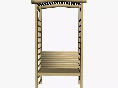 OUTDOOR FURNITURE 04 Low-poly 3D model