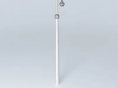 Welded construction public space lighting columns Free 3D model