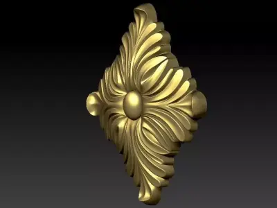 Decorative patterns for ceilings walls mirror frames picture  3D model