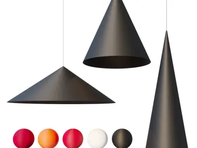 w151 Extra large pendant 3D model
