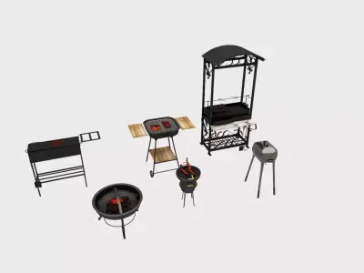 outdoor grill 3D model
