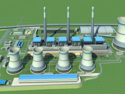 power plant 3D model