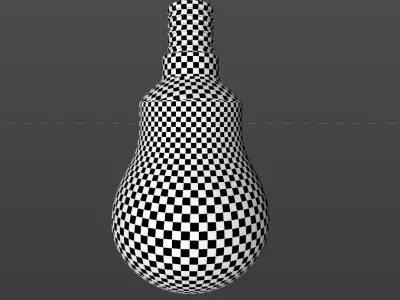 Old Scratched Lightbulb 3D Model 3D model