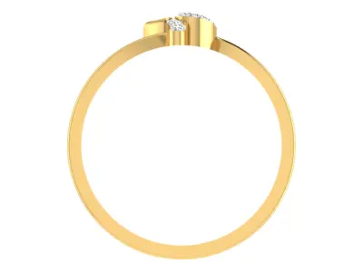 Women Ring Render 3dm STL OBJ FBX  3D print model 9