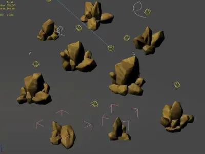 Disney main city - Stone 03 3D model