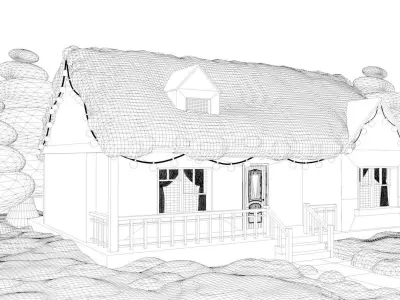 Snow House 3D model
