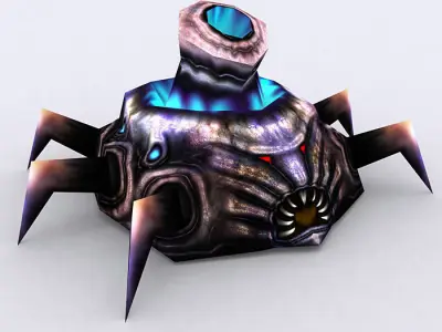 3DRT - Warbeast Monster - Turrchid Low-poly 3D model