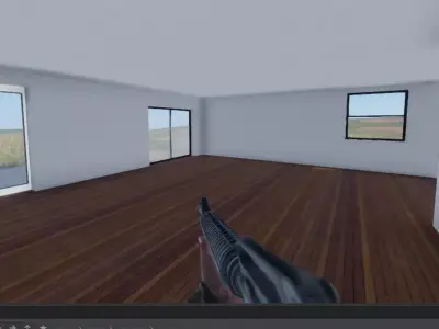 Single Story Residential House  3D model