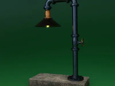 Pipe head light 3D model