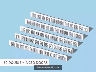 120 Doors Collection  3D Model Pack