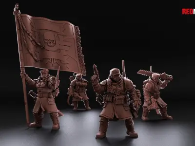 Shock Troops - Command Elite Squad of the Imperial Force  3D print model