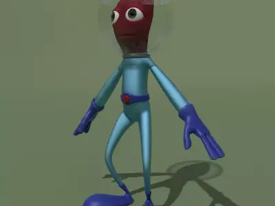 Cartoon Alien 3D model