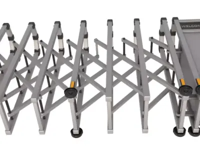 Trackless Retractable Gate 3D model