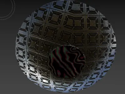 Futuristic UFO  Spaceship Free low-poly 3D model